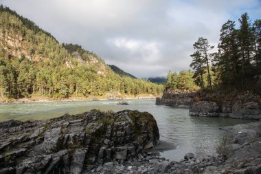         Altai dağlarına sonbahar gezisi, Katun nehri.