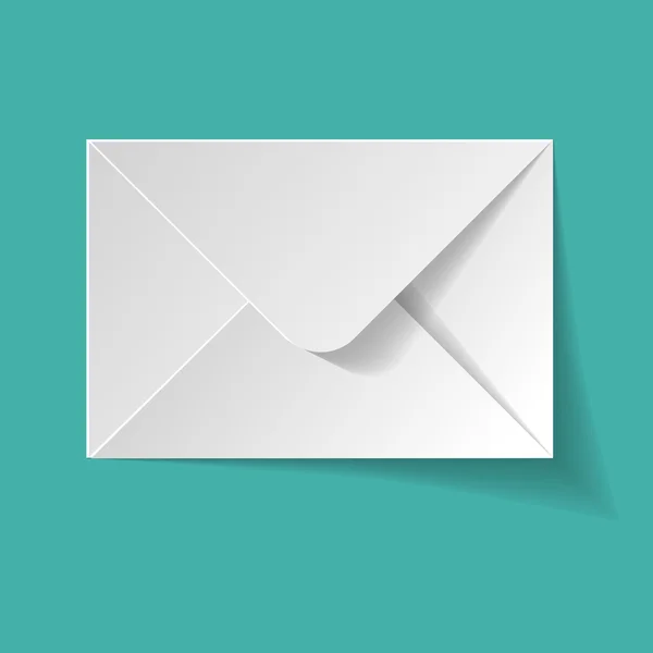 Envolvente E-Mail fondo turquesa — Archivo Imágenes Vectoriales