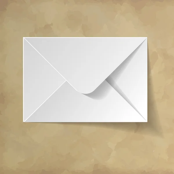 Gesloten envelop E-Mail met Vintage achtergrond — Stockvector