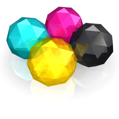 CMYK 3d elmas