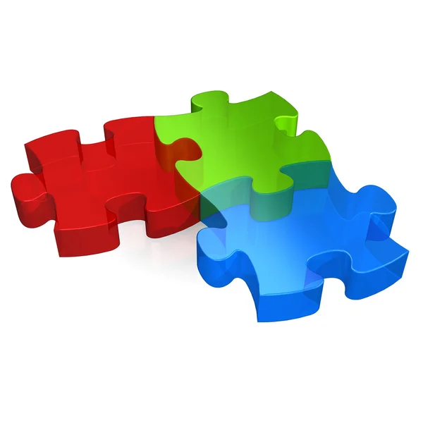 RGB Puzzle 3d — Stock Photo, Image