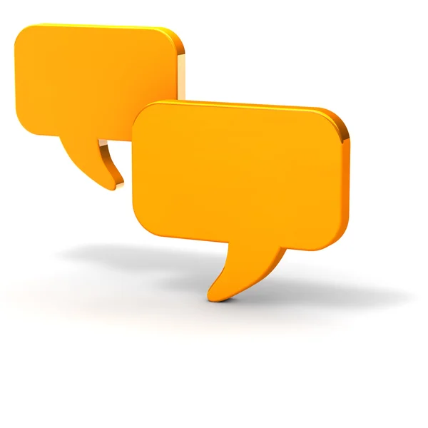 Diyalog balonlar sohbet sarı