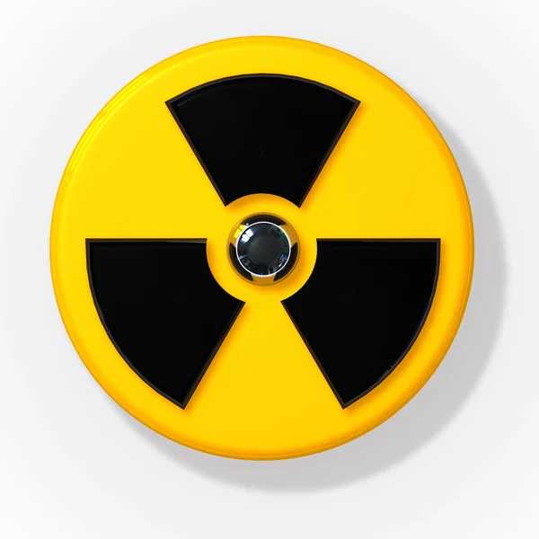 Signo de radiación radiactiva nuclear — Foto de Stock