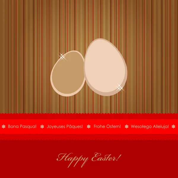 Счастливые пасхальные яйца — стоковое фото