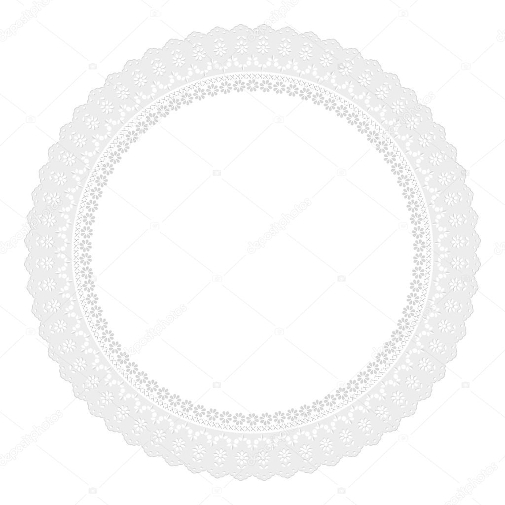 White openwork serviette