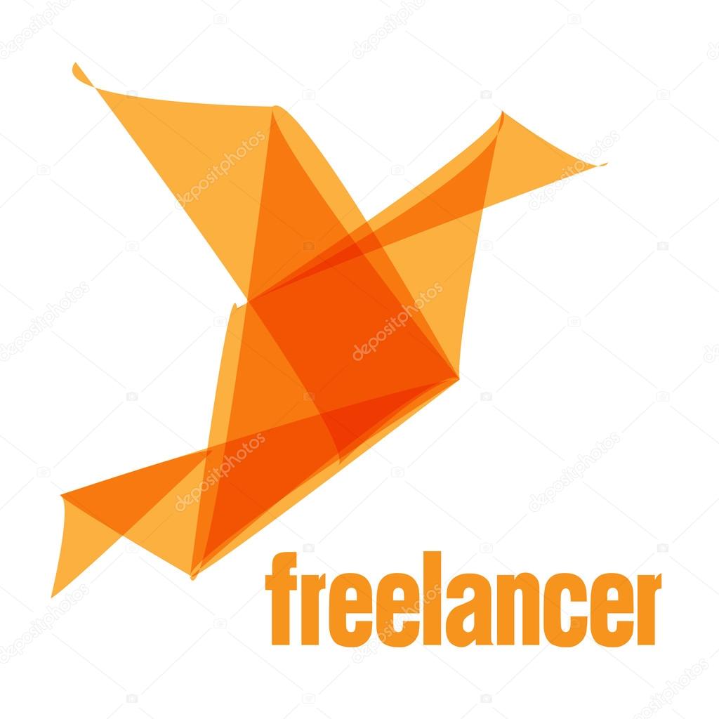 Freelancer Logo bird origami