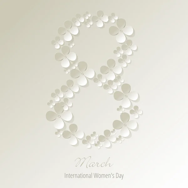 8 Mart Dünya Kadınlar Günü sembolü beyaz