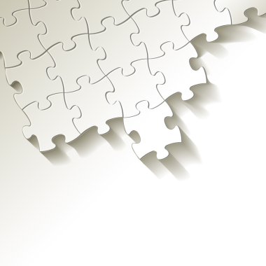 Bulmaca beyaz arka plan üzerinde beyaz