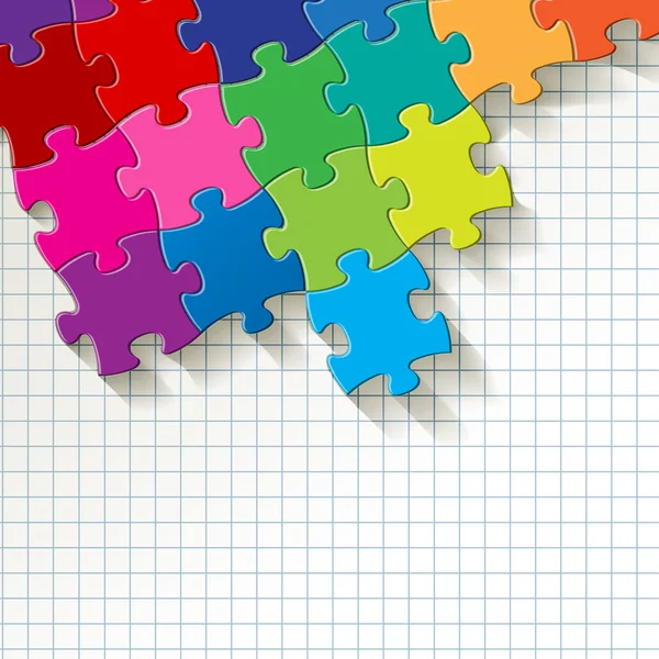 Damalı deseni arka plan üzerinde renkli bulmaca