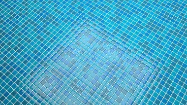 blue tiles background convergent perspective clipart