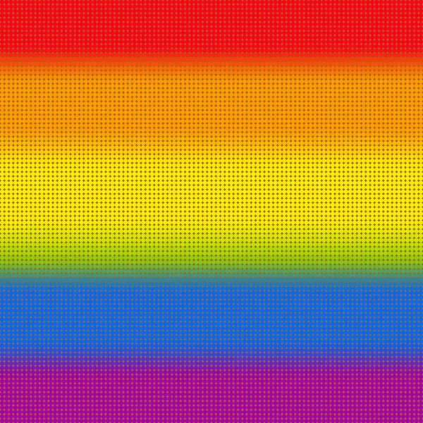 Gay vector flag or LGBT vector flag sign. Gay culture symbol. Mosaic dots background. — Wektor stockowy
