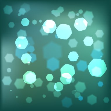 Bokeh su koyu arka plan bulanıklık.