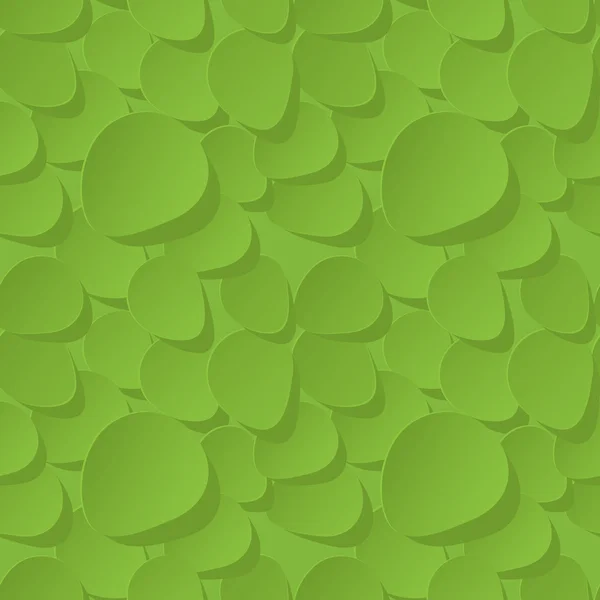 バラの花びらの緑花 3 d シームレスなベクトルのパターン背景. — ストックベクタ