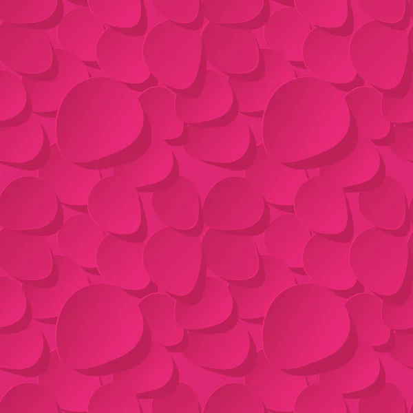Fondo de patrón vectorial inconsútil floral 3d con pétalos de rosa rosa . — Archivo Imágenes Vectoriales