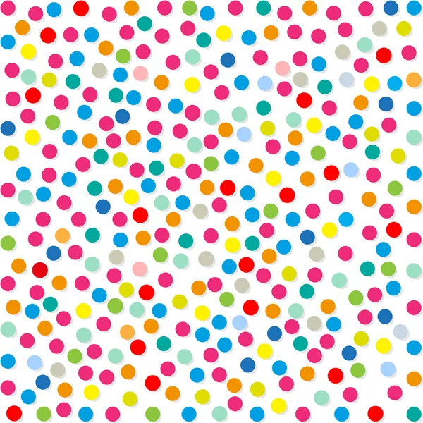 Polka dots paper colorful Confetti on a white background Banner