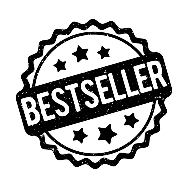 Bestseller-Stempel schwarz auf weißem Hintergrund. — Stockvektor