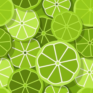 Kireç yeşil limon seamless modeli gölgeler.
