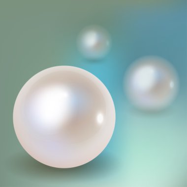 Mavi bokeh sis arka plan üzerinde gölge ile 3 inci vektör.