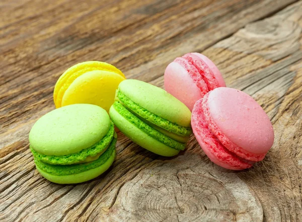 Macaroons coloridos saborosos — Fotografia de Stock