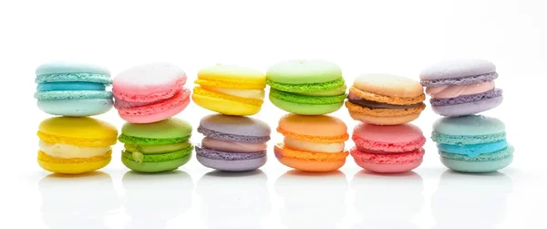 Macaroons franceses doces e coloridos — Fotografia de Stock
