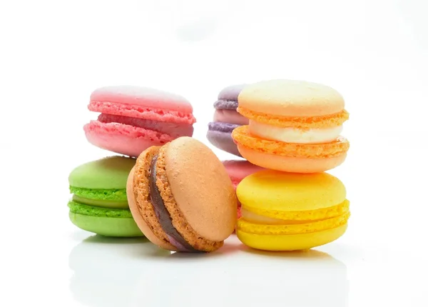 Macaroons franceses doces e coloridos — Fotografia de Stock