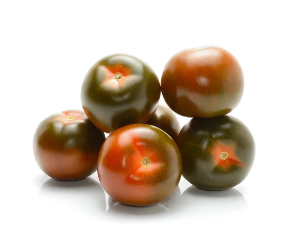 Los tomates kumato sobre blanco — Foto de Stock