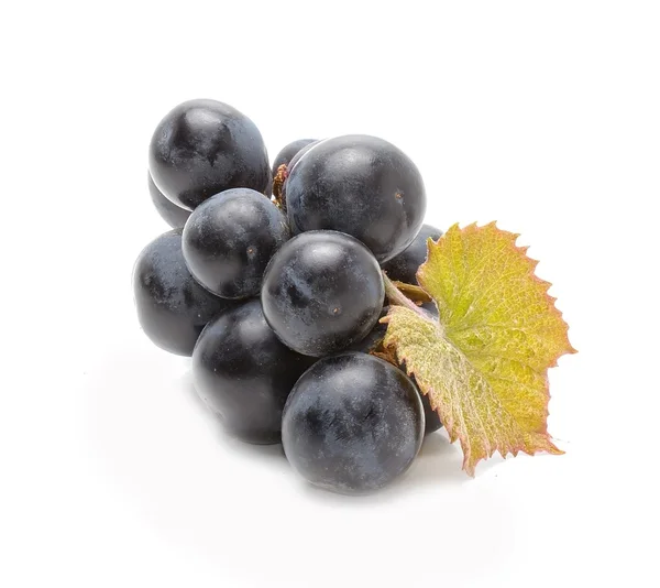 Red grapes with leaf — Stock Photo, Image