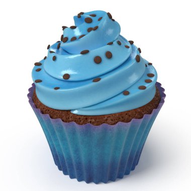 beyaz kek beyaz 3d üzerinde