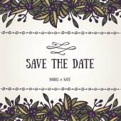 Save the date card template