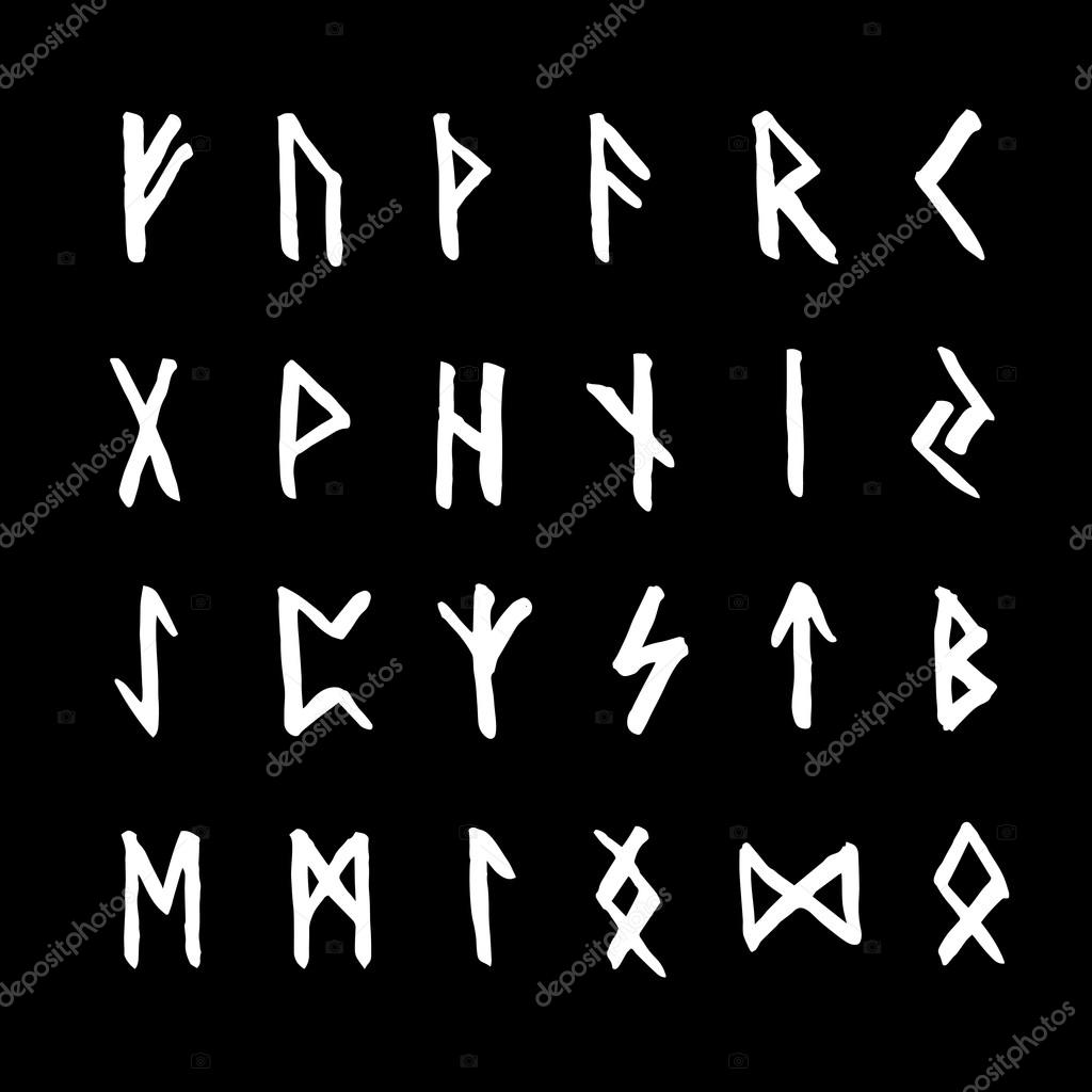 Vectores De Stock De Letras Runicas Ilustraciones De Letras Runicas Sin Royalties Depositphotos antiguo conjunto de runas escandinavas 122651510