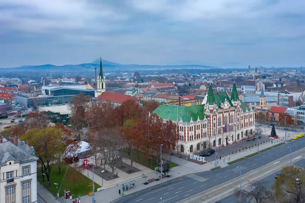 2013 Jpest Budapest Hungary Aerial View City Hall Ujpest Queen — 스톡 사진