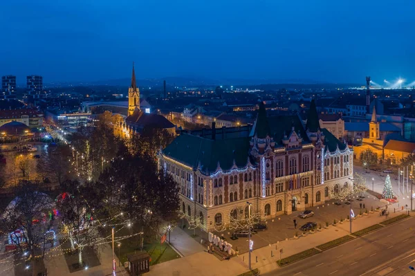 Jpest Budapest Hungary Aerial View City Hall Ujpest Queen Heaven — Stock Photo, Image