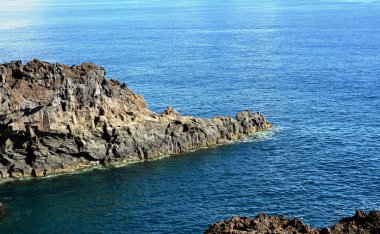La Palma Adası sahil sahne. Kanarya Adaları. İspanya.