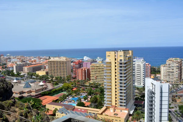 Cityscape from Tenerife Puerto de la Cruz. Canary Islands. Spain. — Stock Photo, Image