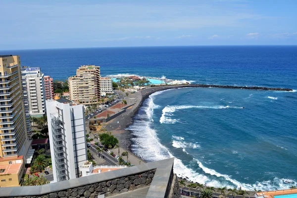 Cityscape from Tenerife Puerto de la Cruz. Canary Islands. Spain. — Stock Photo, Image