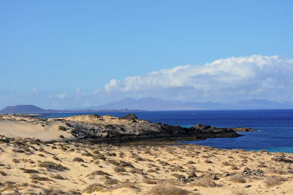 Duny Corralejo, Fuerteventura, Kanárské ostrovy, Španělsko — Stock fotografie