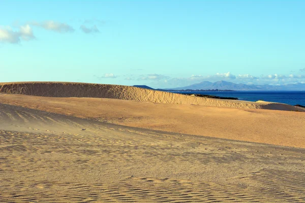 Wydm Corralejo, Fuerteventura, Wyspy Kanaryjskie, Hiszpania — Zdjęcie stockowe