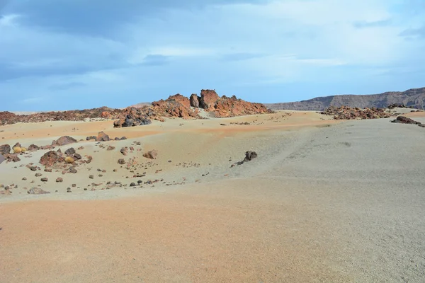 Wulkaniczny krajobraz na teide, Teneryfa, Wyspy Kanaryjskie, Hiszpania — Zdjęcie stockowe