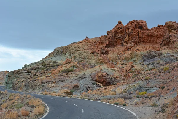 Vulkanlandschaft auf Teide, Teneriffa, Kanarische Inseln, Spanien — Stockfoto