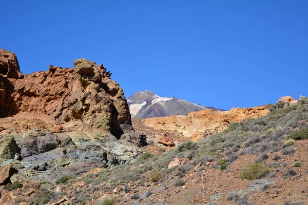 Paisaje volcánico en el Teide, Tenerife, Islas Canarias, España — Foto de Stock
