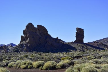Sahne Teide Milli Parkı, Tenerife, Kanarya Adaları, İspanya volkana '