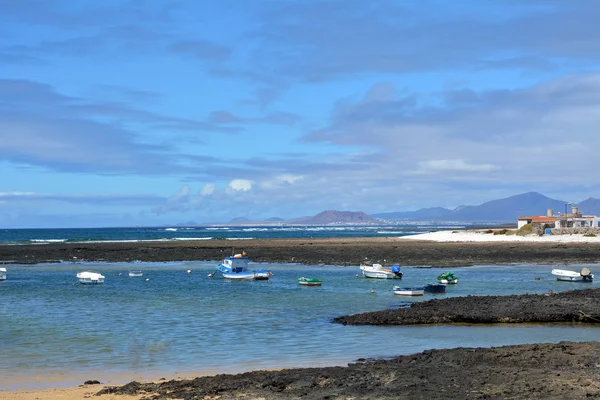 Krajina Majanicho pláž v Fuerteventura Kanárské ostrovy Španělsko — Stock fotografie