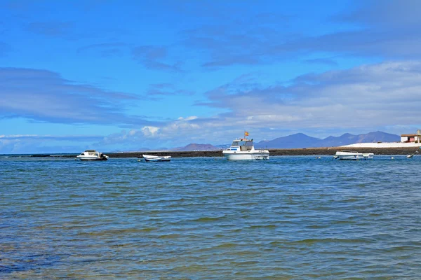 Pejzaż plaża Majanicho w Hiszpania Wyspy Kanaryjskie Fuerteventura — Zdjęcie stockowe