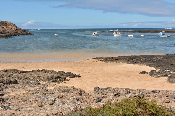 Landscape Majanicho beach in Fuerteventura Canary islands Spain — Stock Photo, Image