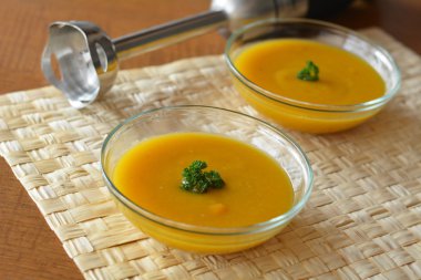 Cam kase kabak Creme çorbası