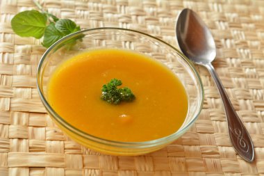 Cam kase kabak Creme çorbası