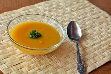 Cam kase kabak Creme çorbası