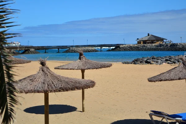 Beautiful tropical beach on paradise Island. Canary Island Fuerteventura Spain. — Stock Photo, Image