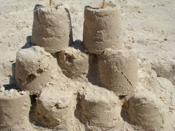 異なるトピックで砂の創造性を構築する — ストック写真