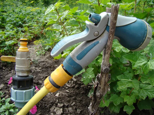 Gun Watering Nozzle Intended Spraying Water — Stock Photo, Image